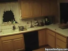 Live-in Partners John And Ali Were So Horny That They Even Videotape Their Screwing Session Right In Their Kitchen. With Whi^exposed Sextapes Homemade