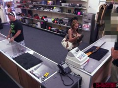 Woman With Fake Breast Fucks At Pawnshop